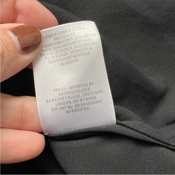 2/25 Anthropologie Maeve Steffy Floral Boho
Blouse Top Shirt Swiss Dot peplum - Picture 5 of 7